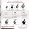 Service Caster 5 Inch Kingpinless Glass Filled Nylon Caster Brakes/Swivel Locks 2 Rigid, 2PK SCC-KP30S520-GFNR-SLB-BSL-2-R-2 - alternate 2